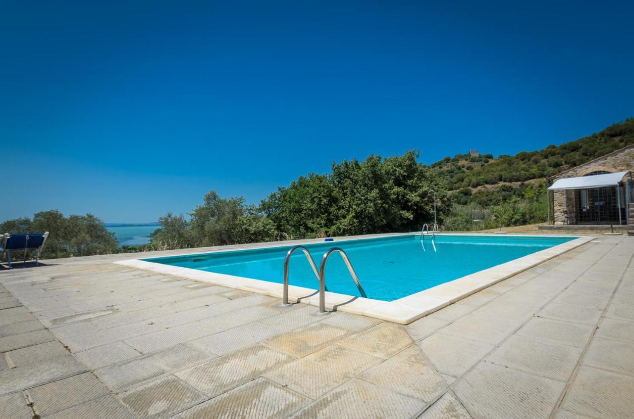 Poloturisticoumbria Rustico Con Piscina Vista Lago 特拉西梅诺湖畔帕西尼亚诺 外观 照片
